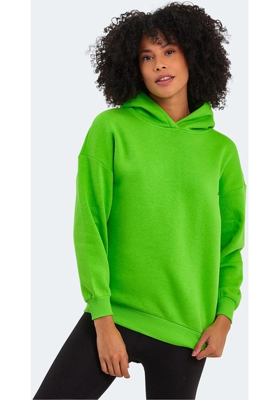 Slazenger KAVEH IN  Oversize Kadın Sweatshirt Nane