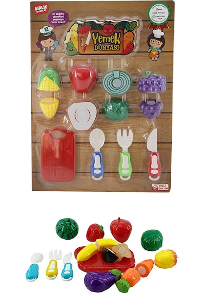 12 Pcs Kesilebilen Meyve&sebze 2 Adet