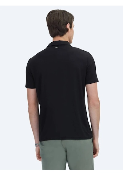 Kip Siyah Düz Regular Fit Casual Gömlek Siyah