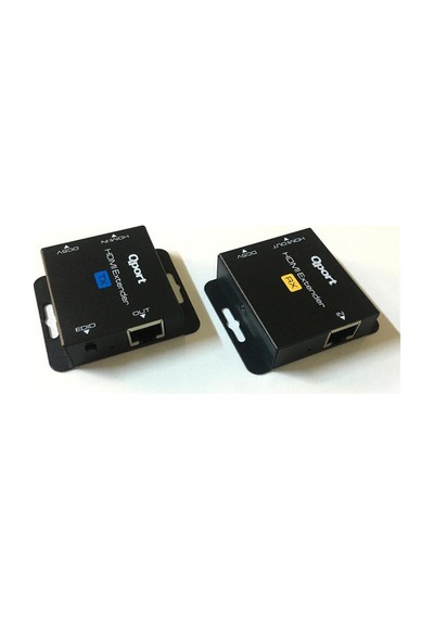 Q-hex2 Hdmı Extender Cat6 60m 2 Li Paket Adaptör Dahil