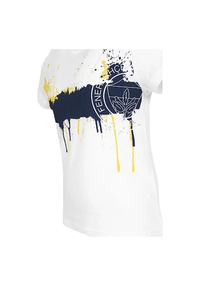 Fenerium Fenerbahçe Çocuk Tribün Boyalı Beyaz T-shirt Beyaz