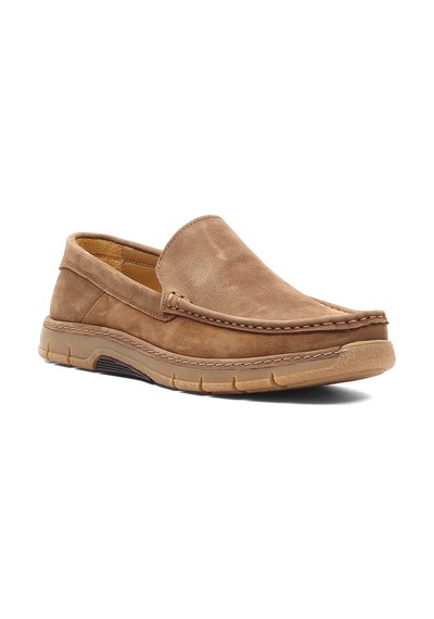 Erkek Taba Nubuk Deri Loafer