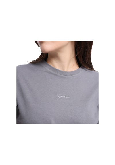 Sportive Ube Kadın Gri Günlük Stil T-shirt 25yk015-ant 1710486 Gri