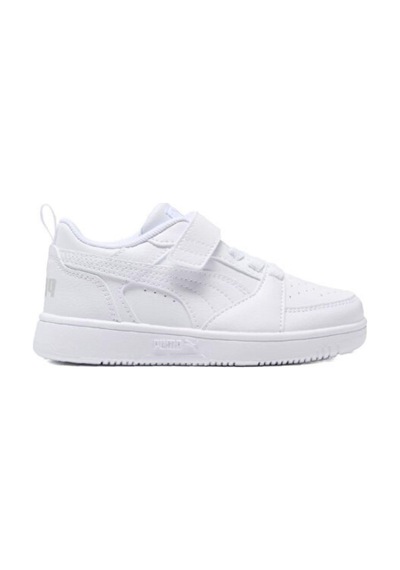 Puma Rebound V6 Lo Ac+ Ps-white-cool Light Gray Çocuk Ayakkabı-beyaz Ve Cool Light-2061 Beyaz