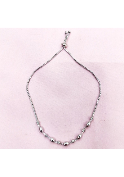 Oriental Kuyumculuk Jewellery Taşsız Ince Asansör Gümüş Bileklik Gümüş
