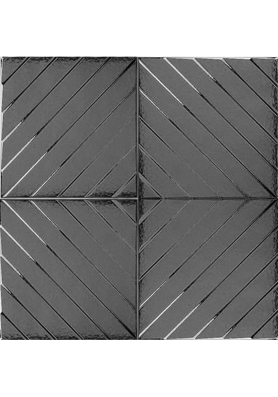 Armada Çini 20x20 Cm Linea Metalik Modern Desenli Çini Seramik Karo
