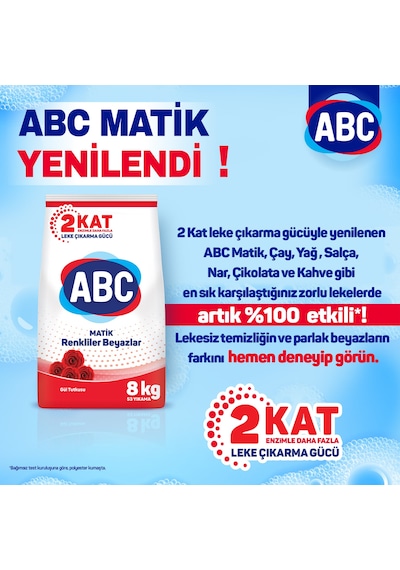 Abc Matik Gül Tutkusu Toz Çamaşır Deterjanı 8 KG