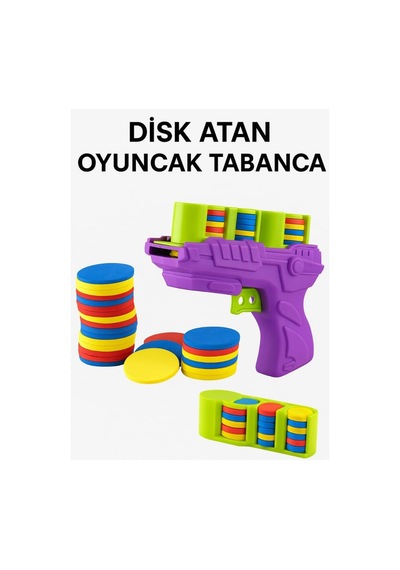 Kedi Oyun Tabancası Eva Disk Tabancası