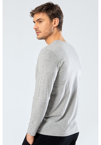 Cacharel Erkek V Yaka Uzun Kollu T-shirt 1334/gri