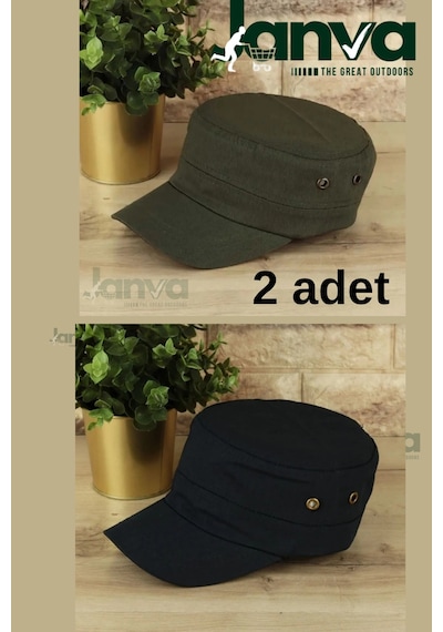 Kastro Şapka Kasket Outdoor Castro Kep Yazlık Avcı Sporcu Güneş Koruyucu Haki Ve Siyah