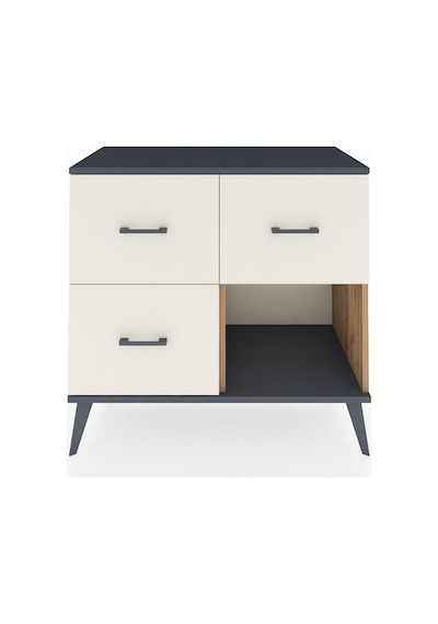 Hyperion Şifonyer 3 Çekmeceli 88x44x80 Çam-antrasit/aytaşı Antrasit/aytaşı Hyperion Şifonyer 3 Çekmeceli 88x44x80 Çam-antrasit/aytaşı Antrasit/aytaşı