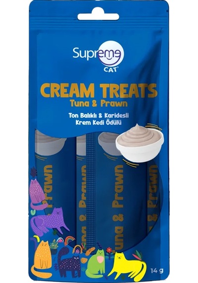 Supreme Ton Balıklı Karidesli Krema Kedi Ödülü 4x14 Gr