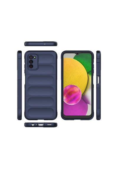 Samsung Galaxy Uyumlu A03s Kılıf Optimum Silikon - Lacivert Çr