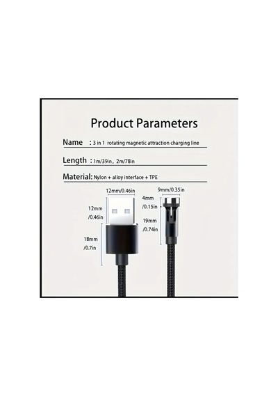 Usb Manyetik Şarj Kablosu, 10-20w, 36v, Pil Olmadan, Cep Telefonları Ve Daha Fazlası 2 Mt