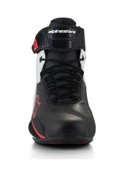 Alpinestars Faster-4 Korumalı Motosiklet Botu Siyah Beyaz Kırmızı