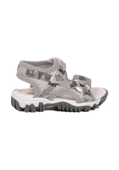 Arzen Gri-kamuflaj Polyester Karışımlı Çocuk Sandalet 25t104 B