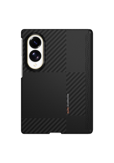 Galaxy Z Fold 8 Kılıf M-safeli Metal Kamera Çerçeveli Raptic Aramid Skinpro Karbon Kapak Siyah-gri Siyah - Gri