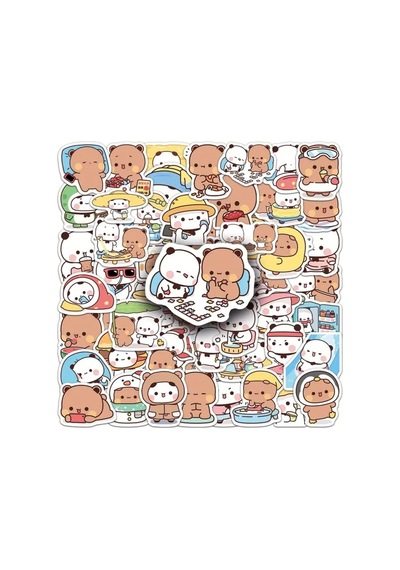50'li Dudu And Bubu Sticker Set Laptop Notebook Tablet Sticker Seti 1