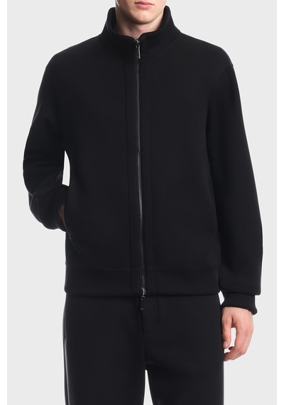 Emporio Armani Dik Yaka Fermuarlı Sweat Erkek Sweat Em006877 Af17547 Uc001 Siyah