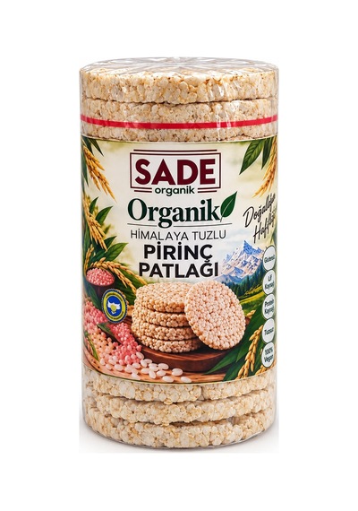 Sade Organik Himalaya Tuzlu Pirinç Patlağı 100 Gr