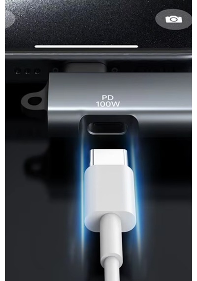 Thentech 100w Pd Sarj Girisli L Tipi Type C To Usb 3.0 Otg Adaptor Cevirici Telefon Tablet Laptop Donusturucu
