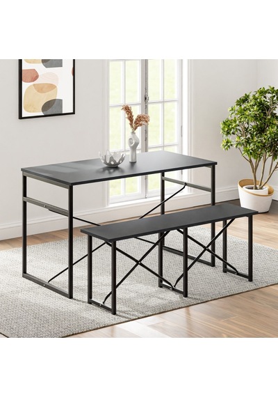 Masa Takımı Bench Bank Masa Seti 120x60 Mutfak Ve Yemek Masası Fü