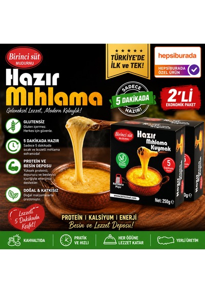 Birinci Süt Hazır Mıhlama 2 Li Ekonomik Paket