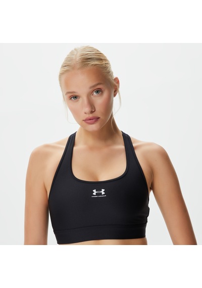Under Armoura Mid Padle Kadın Siyah Antrenman Bra Düz 1373865 Siyah