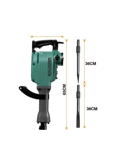 Bulldozer 16 KG 2800W Profesyonel 50 J 65 MM Büyük Tip Kırıcı