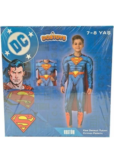 Superman Kaslı Kostüm Kutulu 7-8 Yaş