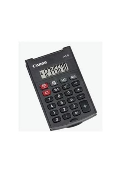 Canon As-8 8 Hane Cep Tipi Kapaklı Hesap Makinesi Kdo Diğer