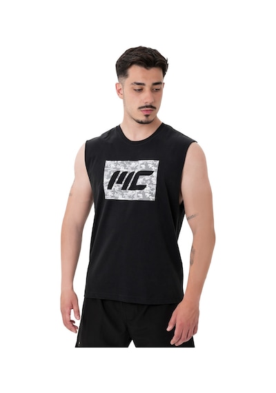 Musclecloth Tactical Kolsuz T-shirt Siyah Siyah