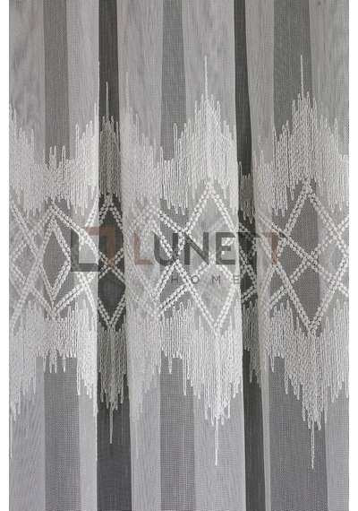 Kuleli Sık Pileli 1x3 Tül Perde, 220 X 250 Çok Renkli