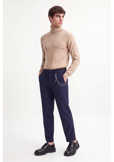 Antioch Erkek Aksesuar Detaylı Slim Fit Pantolon Lacivert