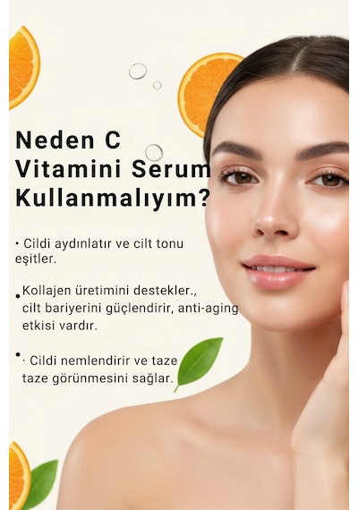 Ronanna C Vitamini Serum %20 Saf Vitamin C Leke Karşıtı Cilt Aydınlatıcı Anti Aging Serum 30ml