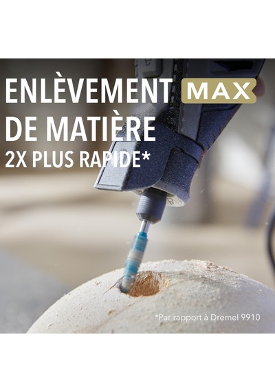 Dremel Max High Performance Power Carving Bit 9952 , Paslanmaz Çelik Malzeme, 6,35 Mm Genişliğinde "koni" Ahşap, Plastik, Eva Köpük Ve Kauçukta Derin Delikler Açmak İçin. Dremel Max Life'ın Bir