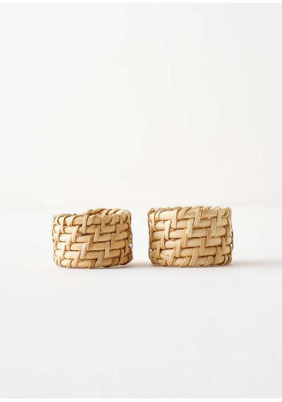 Bella Maison Frida Peçete Halkası 2'li Naturel 4,5x4,5x3,5 Cm Naturel