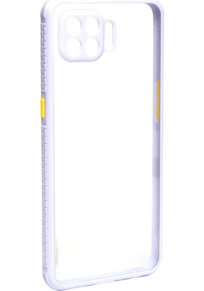Oppo Reno 4 Lite Kilif Kenar Renkli Sararmaz Seffaf Kapak 426849188