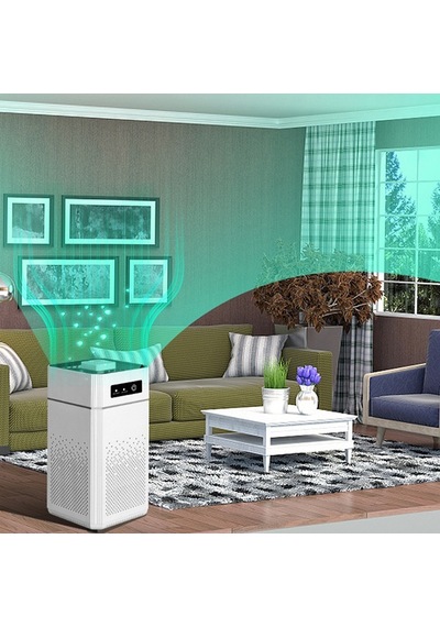 Ezere Ev Ofis İçin Ultrasonik Hava Temizleyici Beyaz