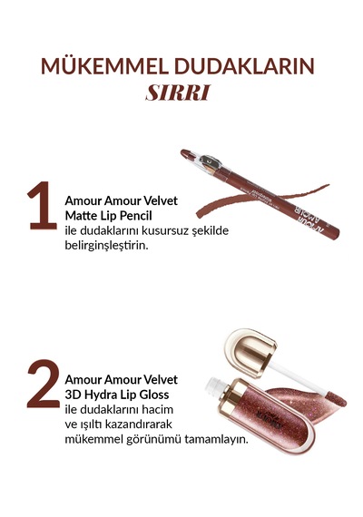 Amour Amour 3d Hydra Nemlendirici Dudak Parlatıcısı Işıltılı & Hacim Veren Lip Gloss 44 Disruptive Brown