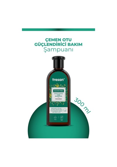 Tresan Çemen Otu Güçlendirici Sülfatsız Şampuanı 300 Ml
