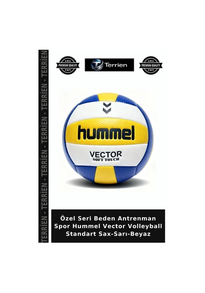 Özel Seri Beden Antrenman Spor Hummel Vector Volleyball Standart Sax-sarı-beyaz Çok Renkli