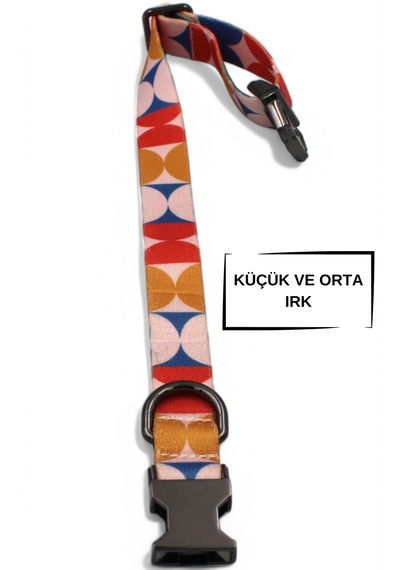 Caramelos İsimli Köpek Tasması, Köpek Künyesi, Köpek İsimlik 280 Pembe & Sarı