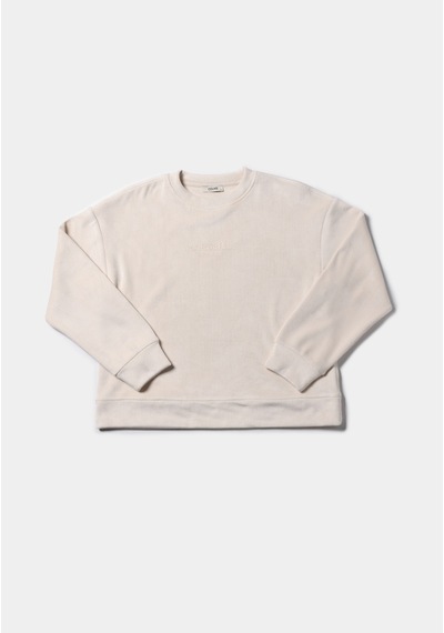 Colin's Colins Regular Fit Yuvarlak Yaka Sloganlı Kadın Ekru Sweatshirt Cl1076579 Q1.v2 Ecr Ekru