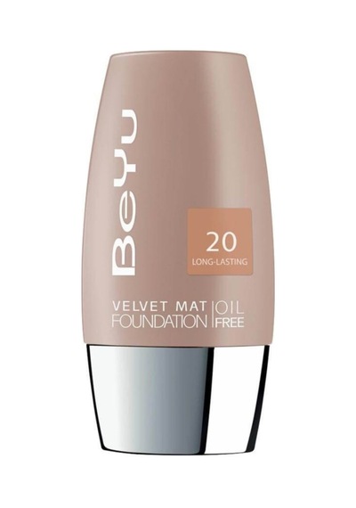 Beyu Velvet Yağsız Mat Fondöten 20 Light Toffee 30 ML