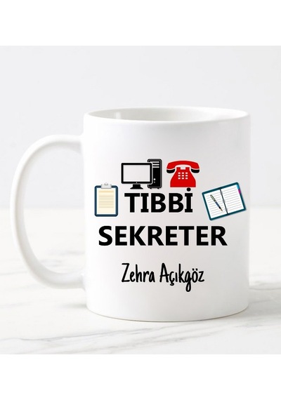 Nilhediye Tıbbi Sekreter Kupa Bardak - 487096990