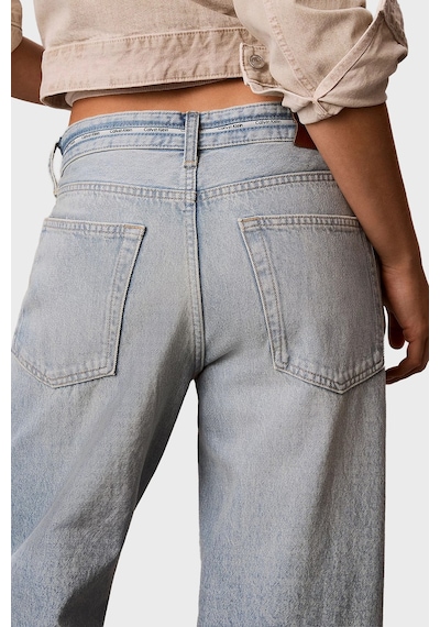 Calvin Klein Pamuklu Düşük Bel Bol Paça Baggy Jeans Lv047g916gyp3 Bayan Kot Pantolon Lv047g916g Yp3 Açık Mavi