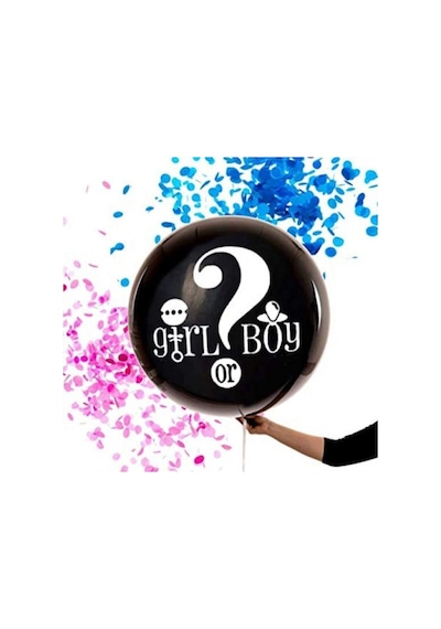 Siyah Cinsiyet Belirleme Balon Jumbo Boy 18 Inç Diğer