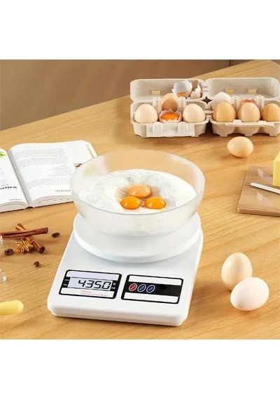 Dijital Mutfak Terazisi, 10 Kg Kapasiteli, 1g Hassasiyetli, Lcd Ekranlı, 5 Birimli Ölçüm, Dara Fonksiyonlu 2 Adet P Diğer