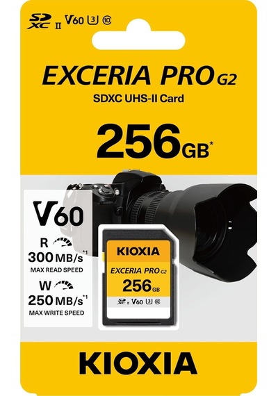 Excerıa Pro G2 256gb Sdxc Hafıza Kartı Uhs-ıı U3 V60 C10, 300mb/s Okuma, 250mb/s Yazma, 8k / 4k